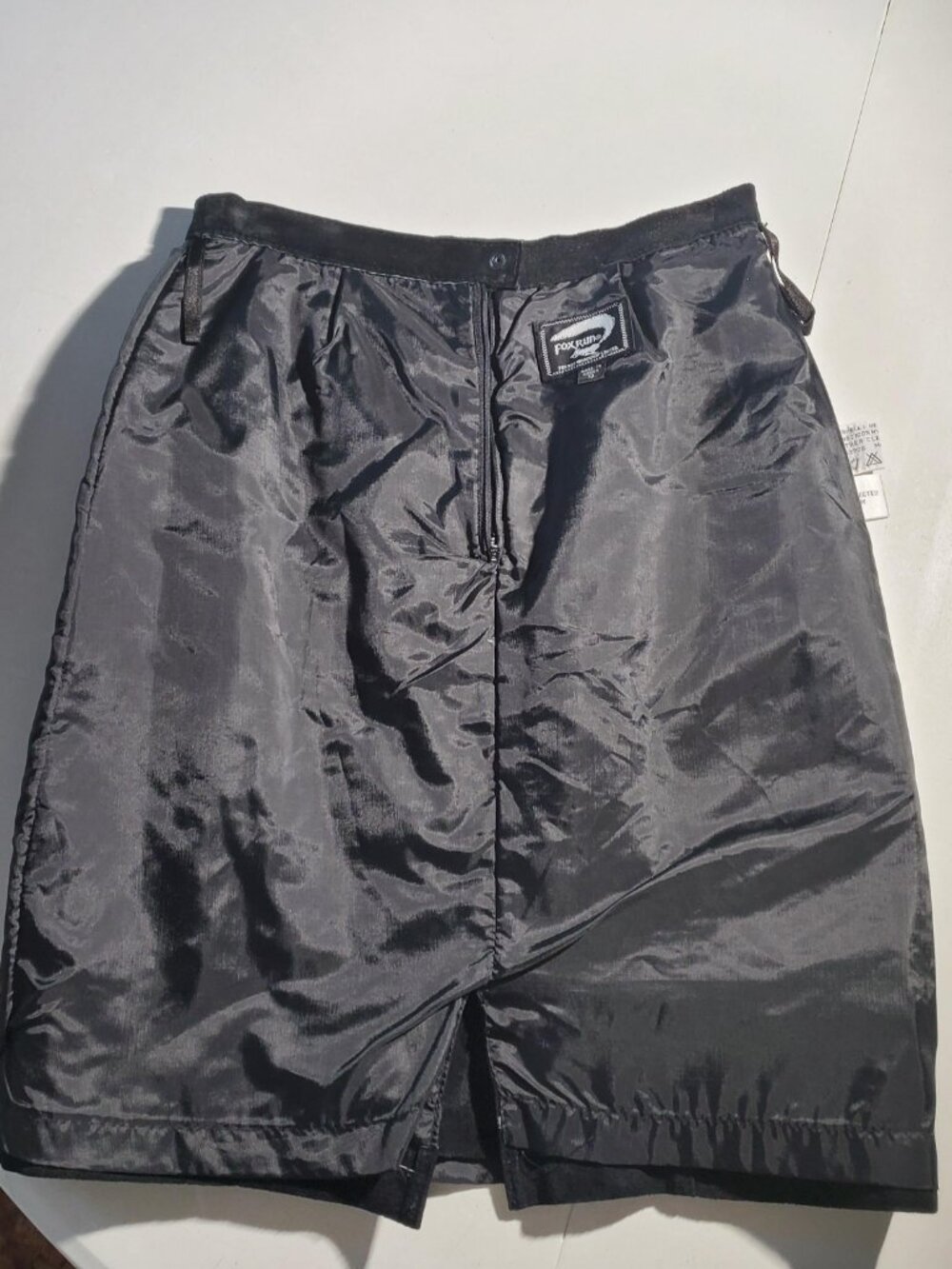 FoxRun Vintage 80s black suede skirt sz 9 - Picture 10 of 16